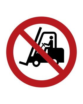 Podlahová značka – Zákaz vjezdu vozíků, 10 cm, PE