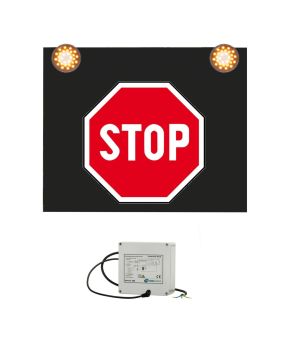 Značka s výstražným světlem 230V, Stop
