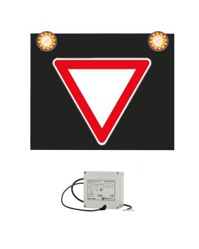 Značka s výstražným světlem 230V, Dej přednost v jízdě