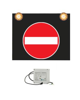 Značka s výstražným světlem 230V, Zákaz vjezdu